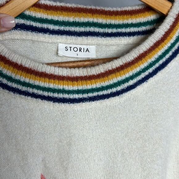 Small Oversized Storia Knit Sweater, Rainbow, Multicolor - Picture 4 of 5